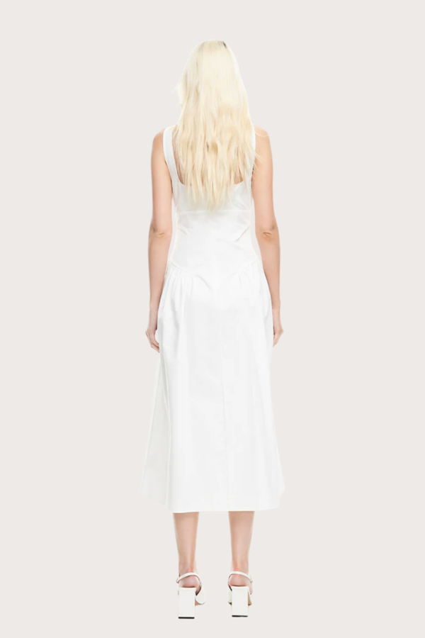 Luna Rosa Maxi Dress in Porcelain