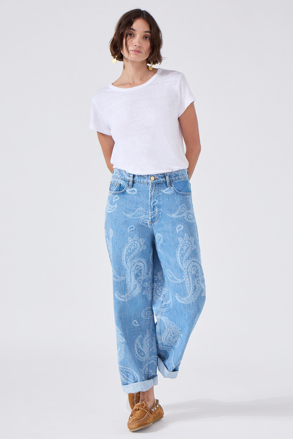 Boyfriend Jeans Jimi Blue Paisley
