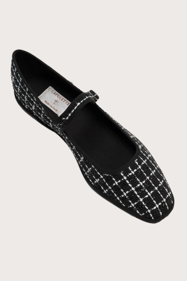 Bambinetta Tweed- Black & White Tweed