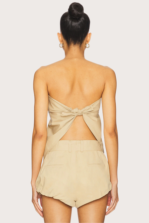 The New York Bandana Top in Camel