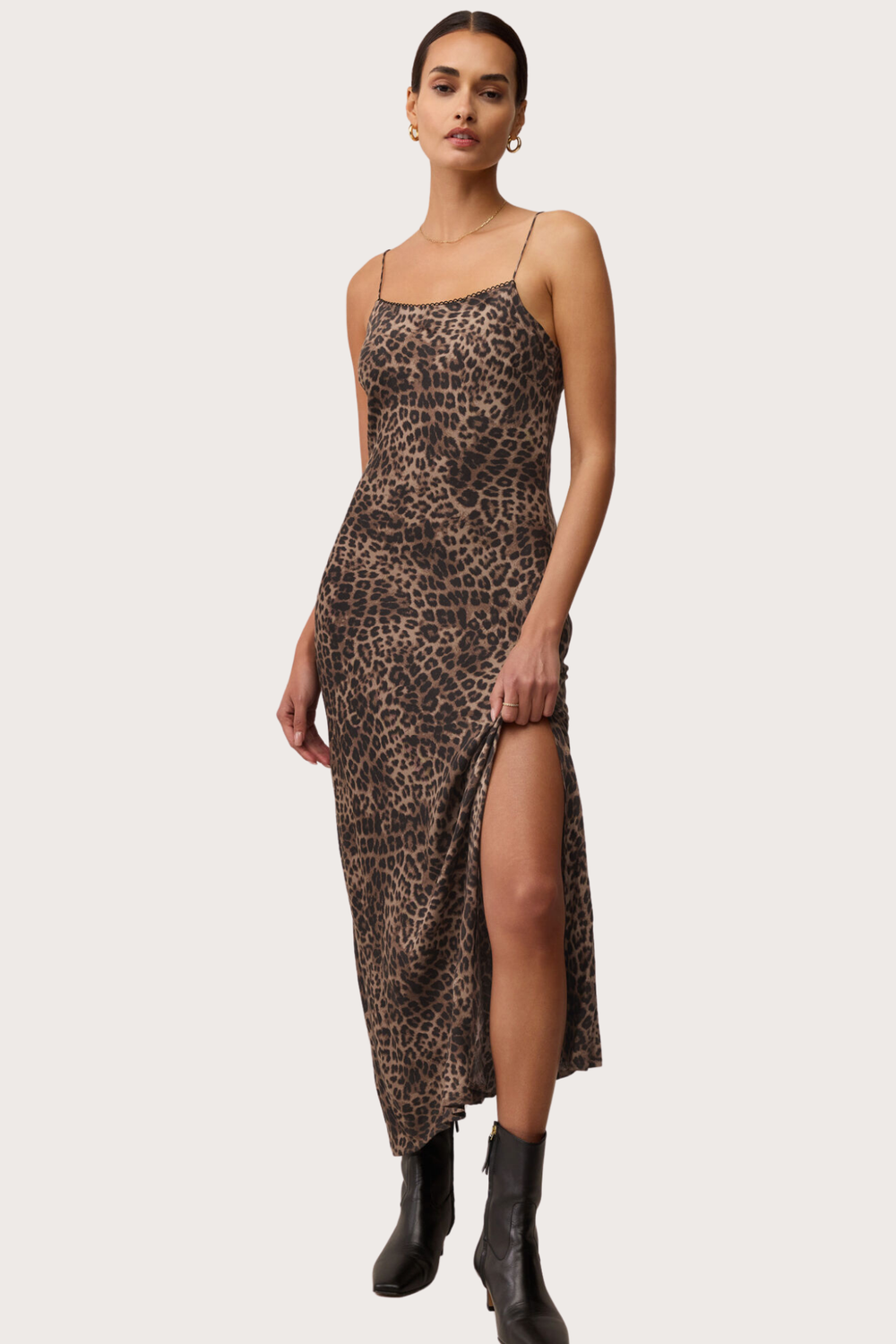 Cielo Leopard Midi Dress
