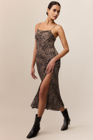 Cielo Leopard Midi Dress