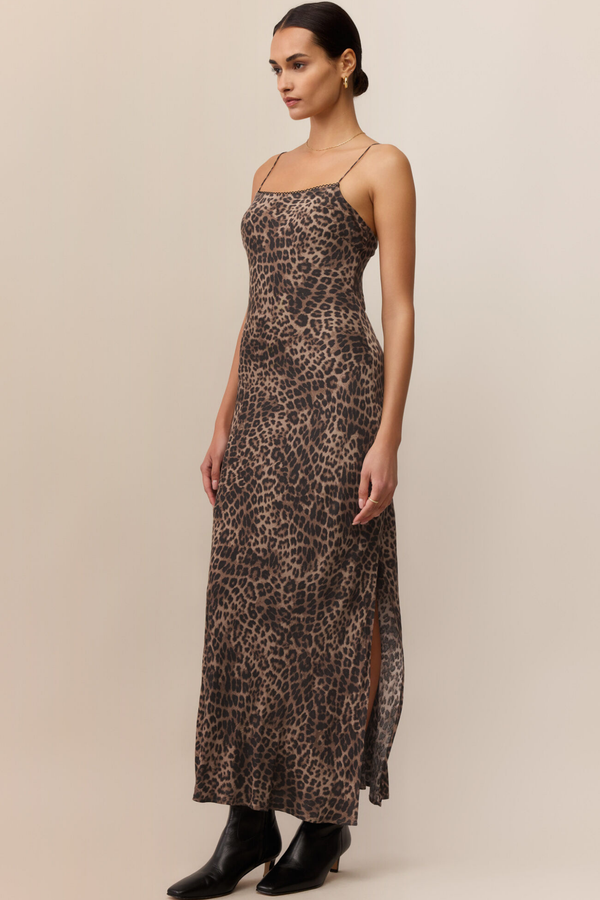 Cielo Leopard Midi Dress