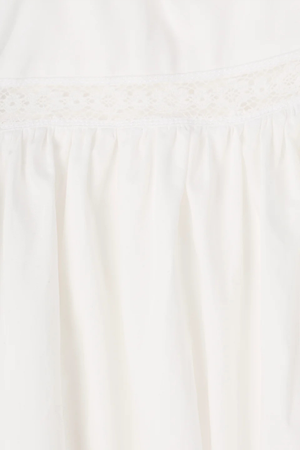 Fiora Midi Dress in Lace White