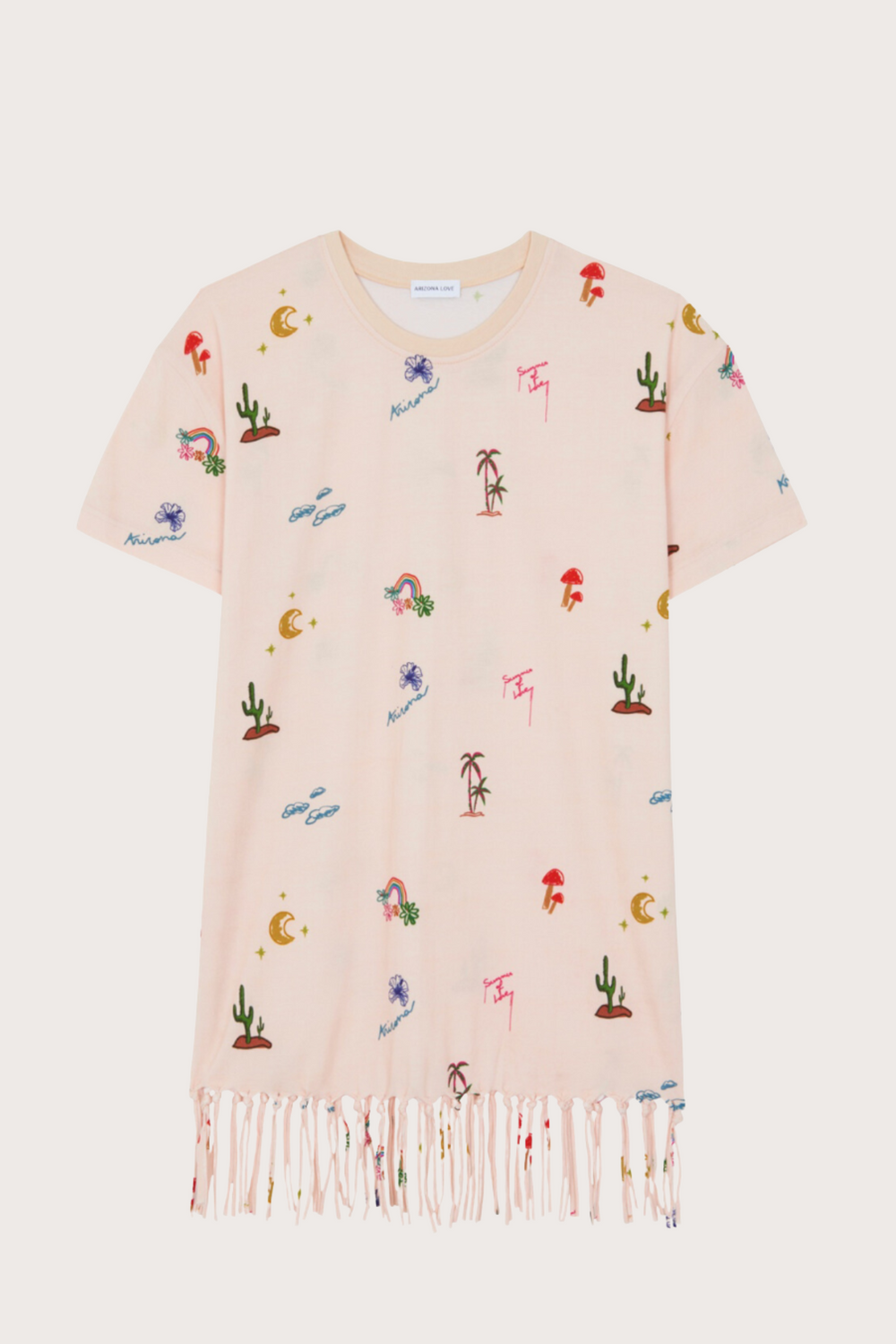 Fringes Dress Peach
