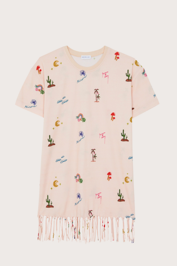 Fringes Dress Peach