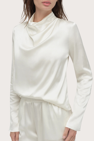 The Long Sleeve Alice Top in Ivory
