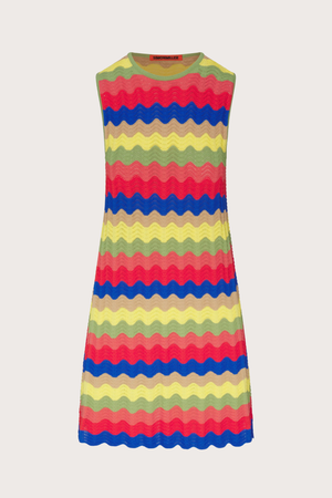 Moji Wave Mini Dress in Tropical Wave