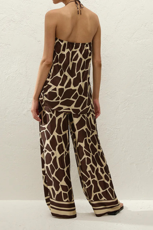 Suede Halter Top
