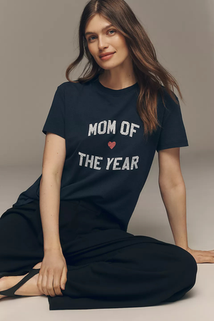 The Mom of The Year Tee in Navy