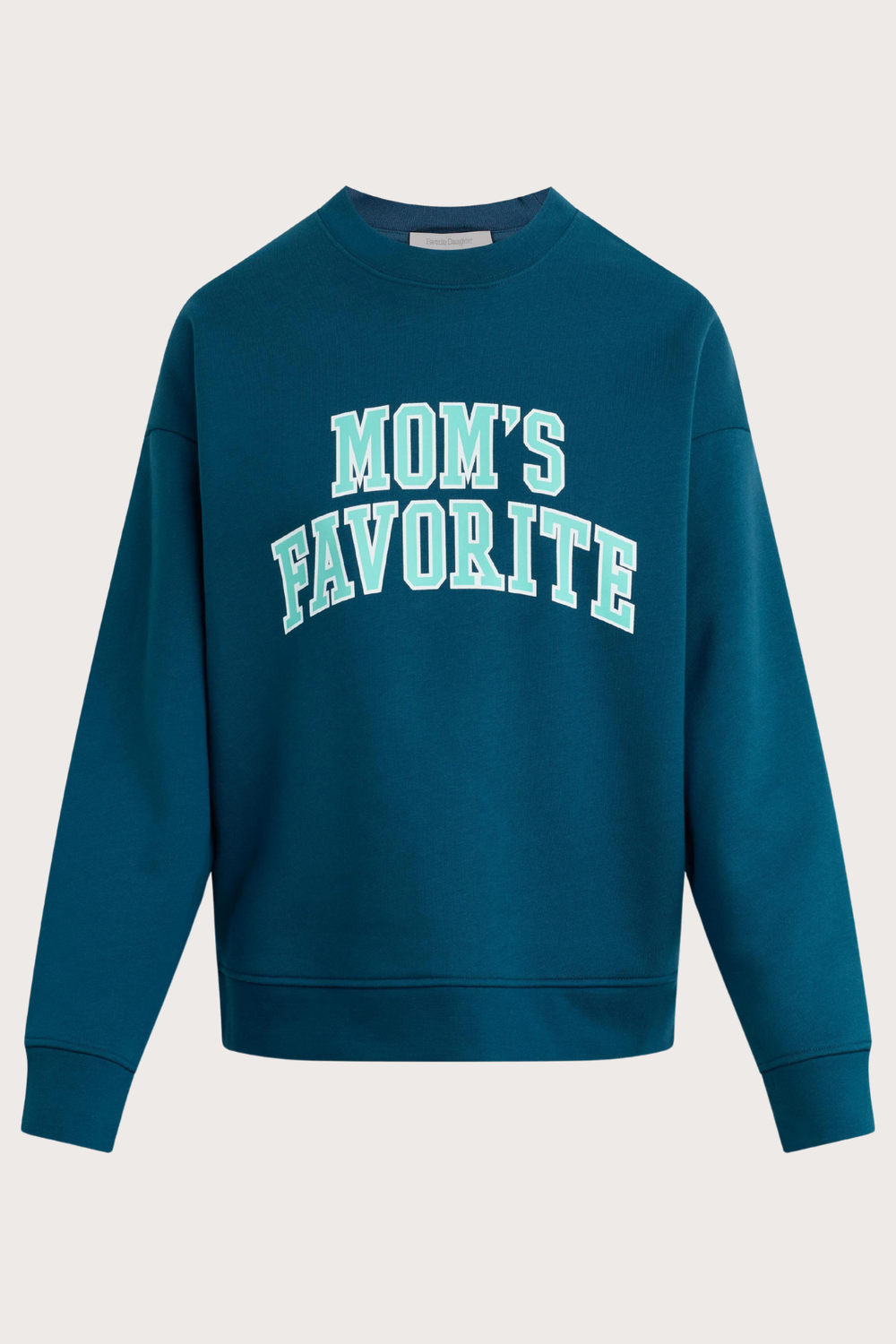 The Mom's Favorite Sweatshirt in Indigo Mint