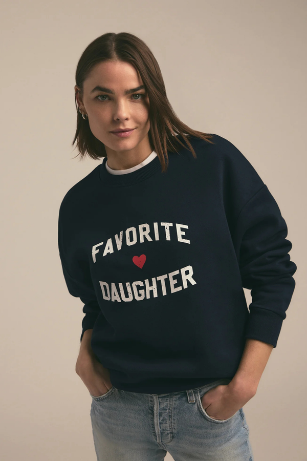 The Favorite Daughter Sweatshirt in Navy