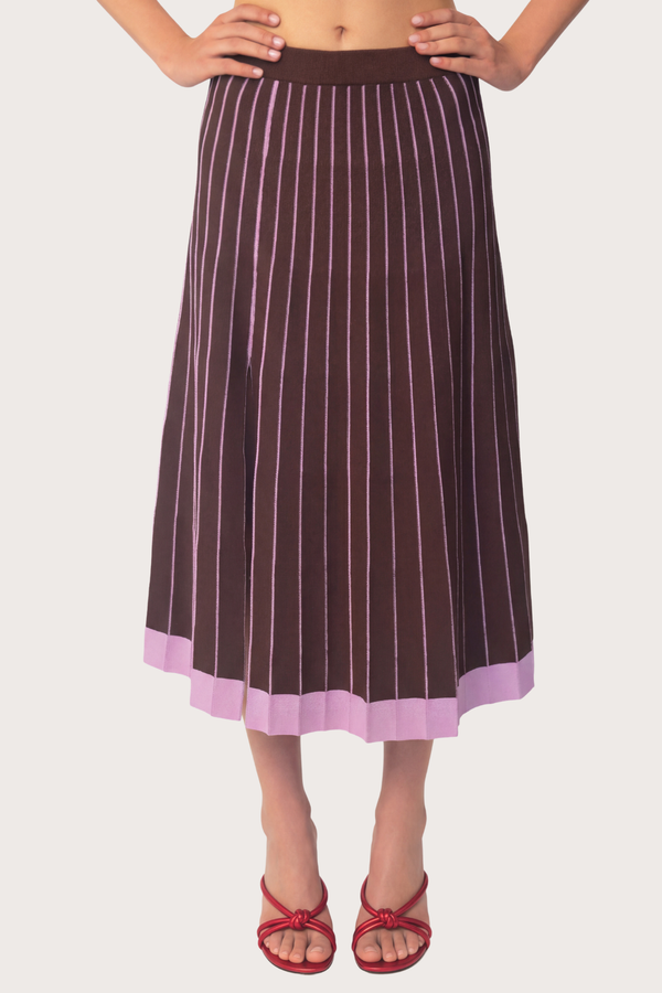 Paraiso Knit Skirt in Lilac