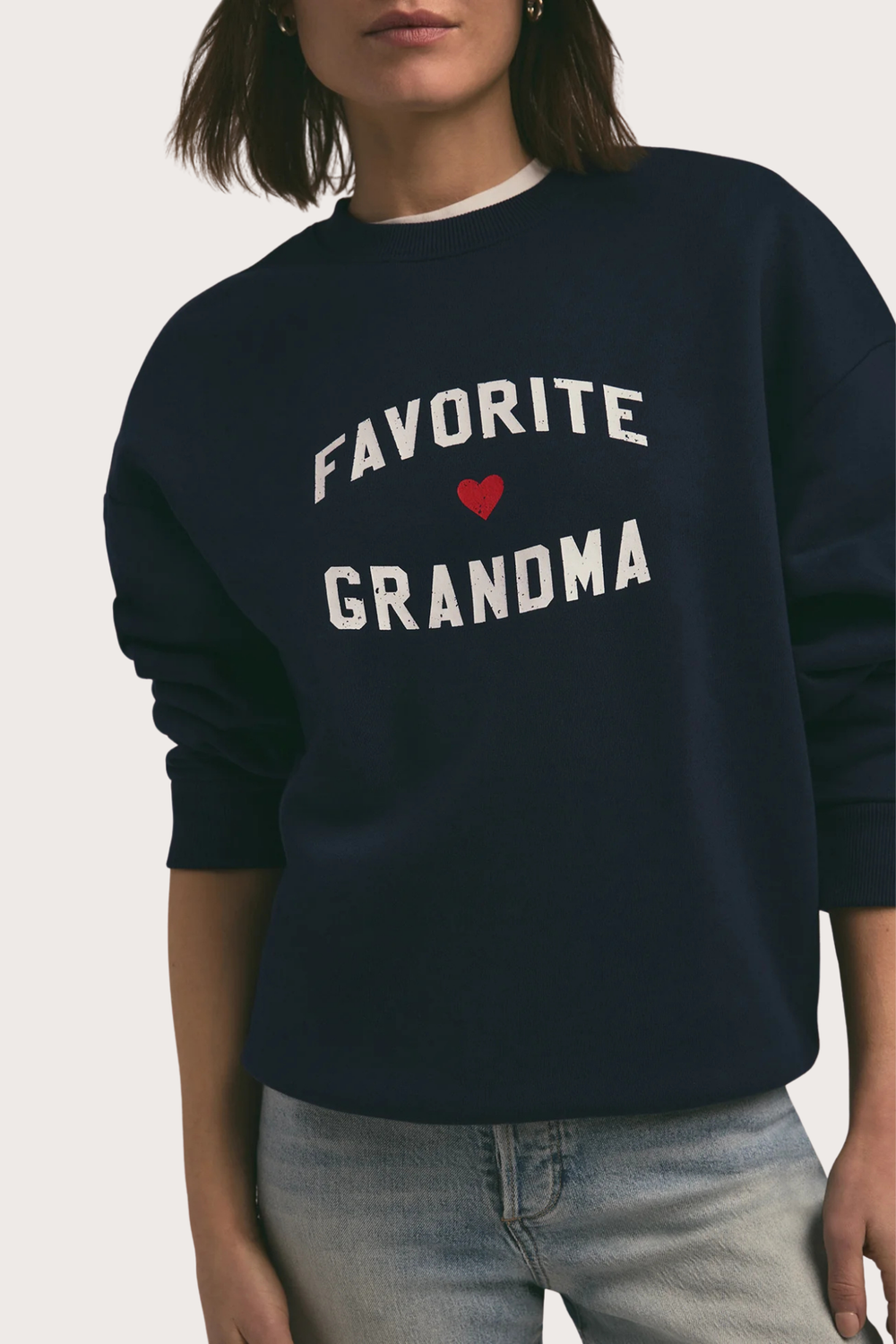The Favorite Grandma Sweatshirt in Navy