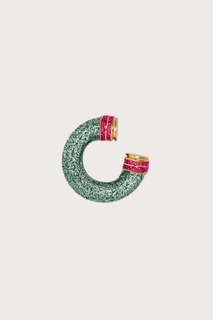 Earcuff Orbit Mini Glitter -  Mint