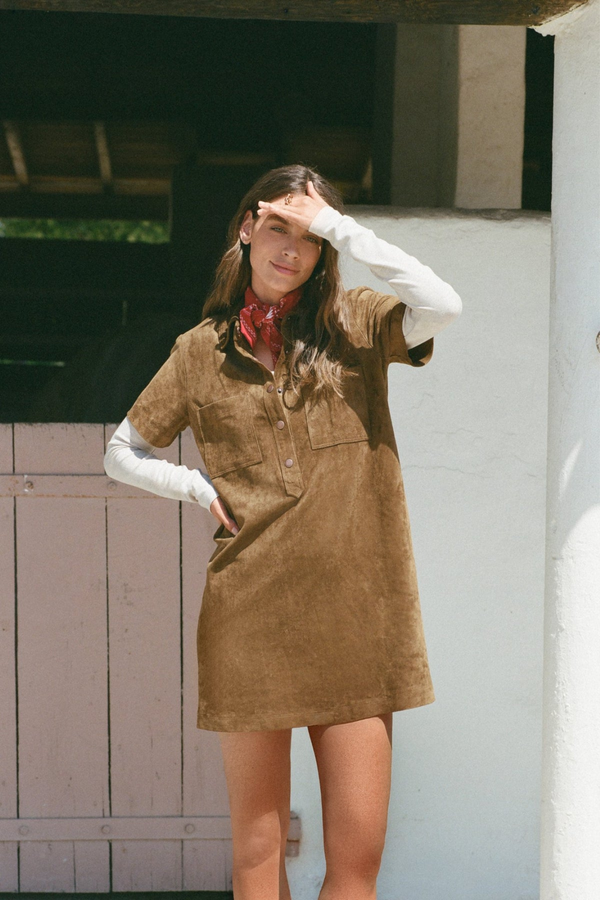 Authenthic Suede Mini Dress