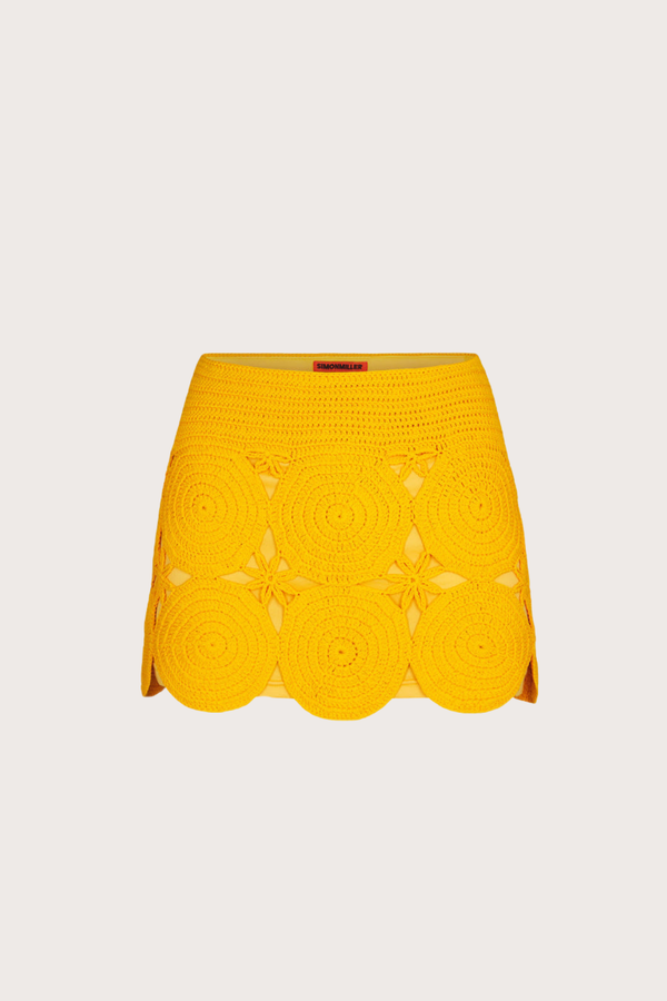 Beep Beep Mini Skirt in Sherbet Orange