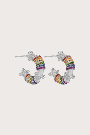 Candongas Magic Stick Twirl Baby Plata