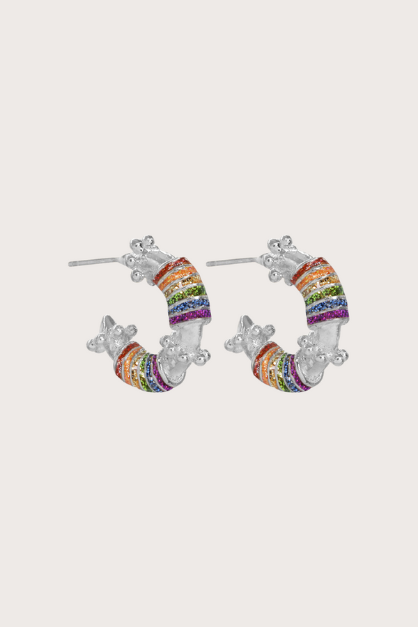 Candongas Magic Stick Twirl Baby Plata