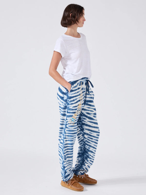 Janis Tassel Beaded Sweatpants