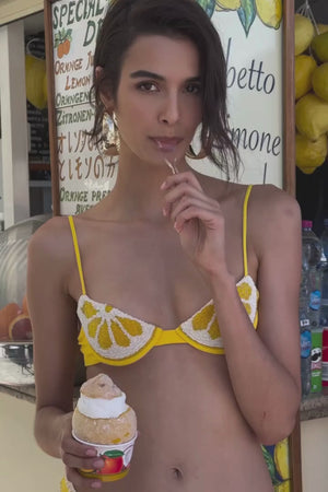Lemon Bra Bikini Set